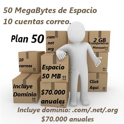 Plan 50 una excelente opcion para alojar sitios web personales